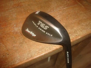 Tour Edge Golf TGS Triple Grind Sole Black Carbon Gap Wedge 52° "EXCELLENT" - Picture 1 of 7