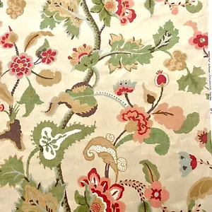 3 yards fabric Khantau Tree by Schumacher in Honey 100% linen luxury decorator - Picture 1 of 14