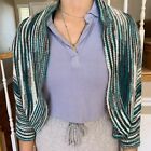 Tulle Women’s Knit Mid Sleeve Multicolored Cardigan Wrap Sweater Size XS     FF