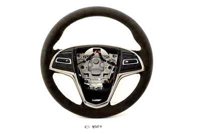 New OEM Cadillac ATS 2013-2019 Black Suede Steering Wheel ATS-V 84304427 Genuine - Image 1 of 3
