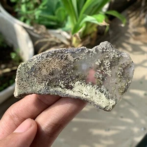Scenic Moss Agate Slab 71x39x4.5mm POLISHED 106 ct - Picture 1 of 5