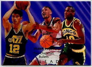 Inserto Fleer Team Leaders 1994-95 #8 John Stockton Utah Jazz - Imagen 1 de 2