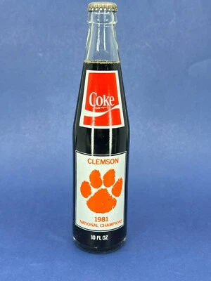 USC Clemson Basketball 1981 NCAA National Champs Glass Coke Bottle Unopened GIFT - Image 1 of 4