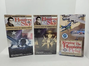 Hunters In The Sky Fighter Aces World War II Keeping Hntrs Flying VTG VHS Sealed - Picture 1 of 7