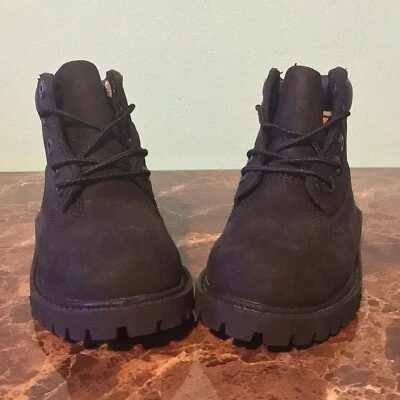 Размер 6 М Timberland ребенка ясельного возраста 6 «премиум ботинки из черной кожи нубук 12807 - Изображение 1 из 4