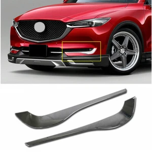 Chrome Front Fog Light Lamp Eyebrow Eyelid Trim Cover Fits 2017-2021 Mazda CX-5 - Picture 1 of 8