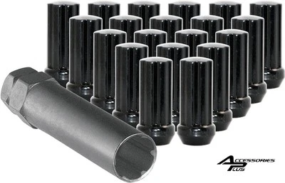 32 Piezas DODGE RAM 2500 NEGRO SPLINE TUERCAS RUEDA 9/16 y 1 Llave Parte # AP-5658-BK Foto 1 de 3