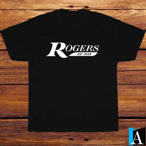 Nueva Camisa Rogers Drums EST 1849 Logo Negro/Blanco/Gris/Azul Marino Camiseta S-3XL - Imagen 1 de 8