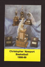Christopher Newport Captains--1998-99 Basketball Pocket Schedule--Ramada Inn