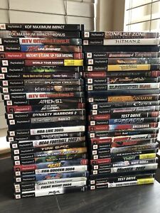 Lot Of 54 PS2 Sony PlayStation 2 Games Bundle Lot Scratched Some Missing Booklet
