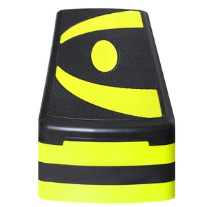 31" Aerobic Step Platform Exercise Stepper Workout Step 4"-6"-8" w/Risers Yellow - Picture 1 of 24