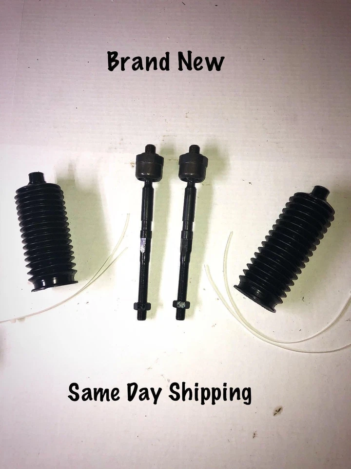 4 pc Set TWO NEW Inner Tie Rod TWO BOOTS for 89-92 Daihatsu Charade Foto 1 de 1