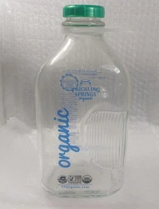 Trickling Springs Organic Half Gallon Milk Bottle Printing w/Cap FREE SHIPPING - Picture 1 of 2