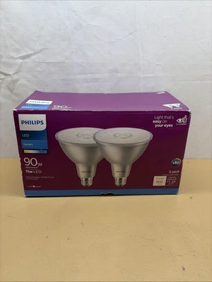 2 Pack Philips 90W Equivalent Daylight, Indoor/Outdoor, LED 11 W, 900 Lumens - Image 1 of 3