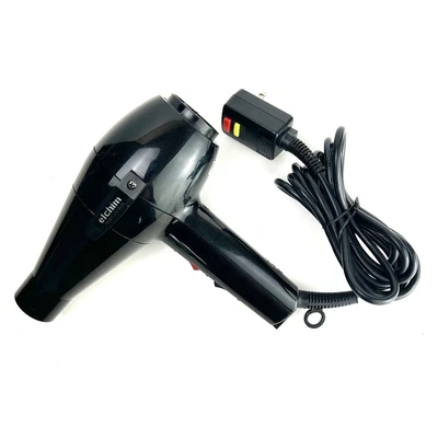 Secador de pelo negro profesional Elchim 2001 2000 vatios Italia Pro funciona muy bien Foto 1 de 4