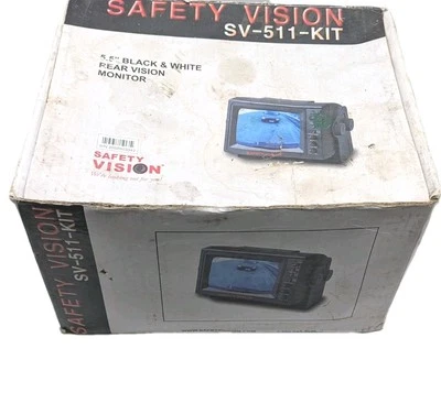 KIT MONITOR DE VISIÓN DE SEGURIDAD SV-511, BLANCO Y NEGRO, IMAGEN DE 5,5" NUEVO CON CAJA RARO Foto 1 de 4