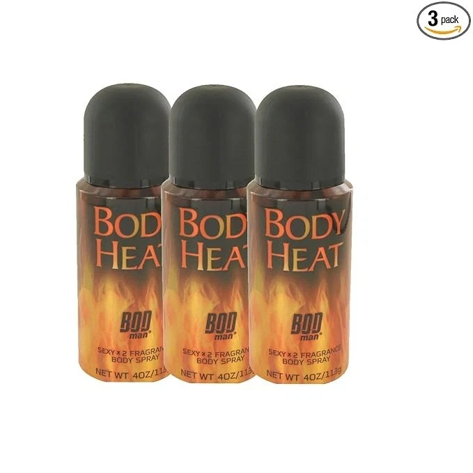3X Bod Man Body Heat Sexy X2 Colonia Spray 4oz por Parfums De Coeur para Hombres Foto 1 de 2
