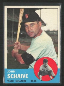 1963 Topps #356 John Schaive - EX/EX+ Set Break! - Picture 1 of 2