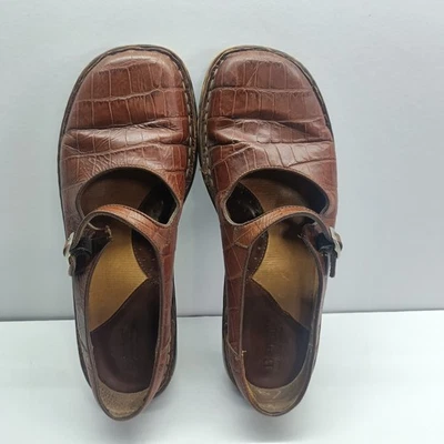 Born Women's Size 9M Brown Leather Slip On Mary Jane Style Mules - Image 1 of 4