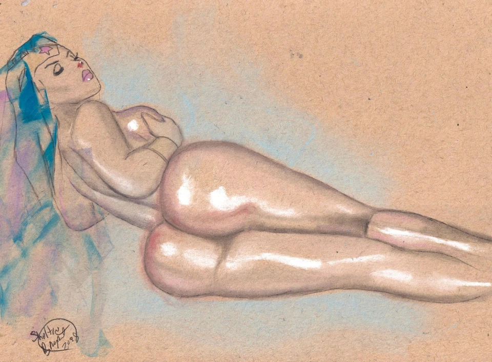 Wonder Woman: arte original de Shelton Bryant Foto 1 de 1