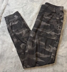 Athleta Girl, Printed Powervita Jogger, Medium/8-10, Black Camo, Pockets - SOFT! - Picture 1 of 3