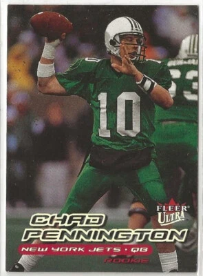 CHAD PENNINGTON -QB - New York Jets - 2000 Fleer Ultra Rookie Card #226  (3678a) - Image 1 of 3