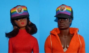 1:6 Scale Doll LGBTQ Pride Rainbow Black Baseball Cap Fashion Royalty, Ken Brad - Picture 1 of 8