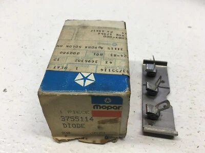 Nuevo de Lote Antiguo Mopar OEM Alternador Rectificador Diodo 1973-75 Chrysler Plymouth Dodge 3755114 Foto 1 de 4