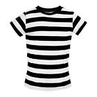 CHILD'S STRIPE T-SHIRT BOOK CHARACTER WORLD BOOK DAY FANCY DRESS BLACK WHITE RED