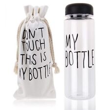 My Bottle 500ML Juice Water Sports Bottle with TWO Drawstring Canvas Travel Bags
