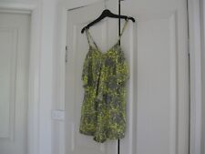 Ladies PlaySuit Shorts with Sleeveless Top Brand Dream House Size 6 Lime Green 