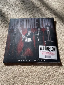 All Time Low -Dirty Work Exclusive Red & White Vinyl 12" Hopeless Records Sealed - Picture 1 of 3