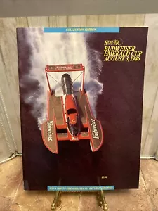 Vintage 1986 Seafair Budweiser Smaragdbecher Sammlerausgabe Programm 3. August - Bild 1 von 5