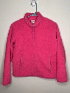 WonderShop Sleep Sherpa Pullover Girls Size XL 14 Pink Asymmetrical Long Sleeve - Picture 1 of 4