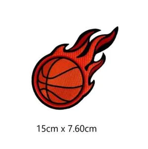 Basketball Embroidered Patch sew iron on Patches Badges transfer clothes Shirts - Picture 1 of 3