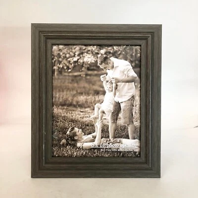 Marco de madera decoración con soporte decoración del hogar para foto 8x10", marrón grisáceo Foto 1 de 4