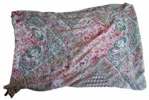 Tuch, Schal dünner geblümt gemustert mit Fransen | 170 x 67 cm - Bild 1 von 3