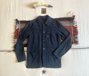 Levi’s Engineer Chore Coat Jacket S Blue Railroad Utility Drill Twill Rare 2018 - Picture 1 of 20