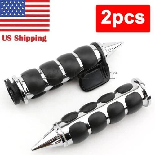 For Harley Fatboy Heritage Softail Classic Motorcycle 1" Handle Bar Hand Grips Foto 1 de 4