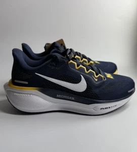 Nike Womens 6/Kids 4.5 Michigan Wolverines Pegasus 41 Running Shoes FZ5128-400 - Picture 1 of 7