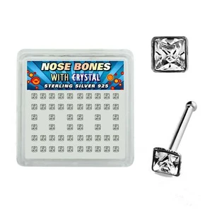 Nasenpiercing,Nasenstecker,Nasenring,Nasenschmuck,925 Silber,Zirkonia n13 - Bild 1 von 1