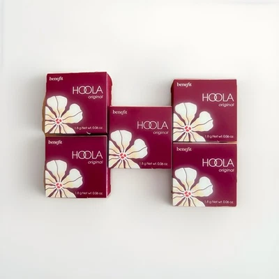 5x Benefit Hoola Powder Bronzer ORIGINAL Sample 1.8g/0.06oz Each, New in Box - Image 1 of 2