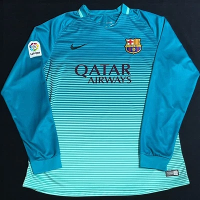Camiseta de fútbol Nike Qatar Airways Unicef FCB LaLiga España 2016 talla XL Dri Fit Foto 1 de 4