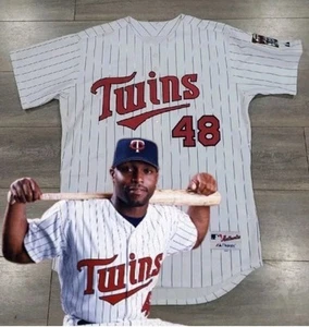 NWOT RARE! AUTHENTIC VINTAGE TORII HUNTER TWINS JERSEY MAJESTIC SIZE 48 XL ⚾️🏏 - Picture 1 of 24