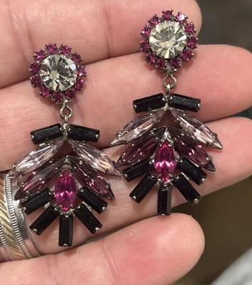 Fantásticos pendientes colgantes Dannijo multi cristal Foto 1 de 4