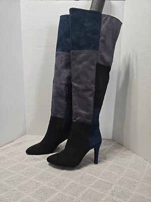 RIALTO женщин карпио загрузки цвет темно-синий/мульти Suedette размер 8 М стиль CARPIO - Изображение 1 из 4