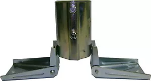 Heavy Duty Roof Mount for Masts up to 2-3/8" OD - EZ 19B Antenna Mast Peak Mount - Picture 1 of 3