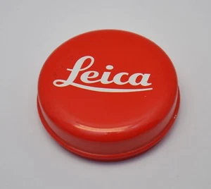 RARE Vintage Leica Logo 52mm metal Red Case #1 - Picture 1 of 5