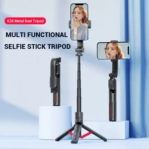 Portable Selfie Stick Tripod Phone Desktop Stand Desk Holder For iPhone/Samsung - Picture 1 of 13