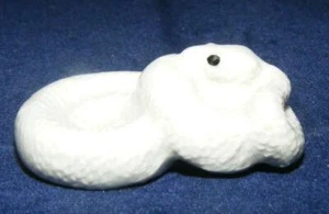 Figura Animal Porcelana Miniatura Klima Serpiente Blanca M151 - Imagen 1 de 1